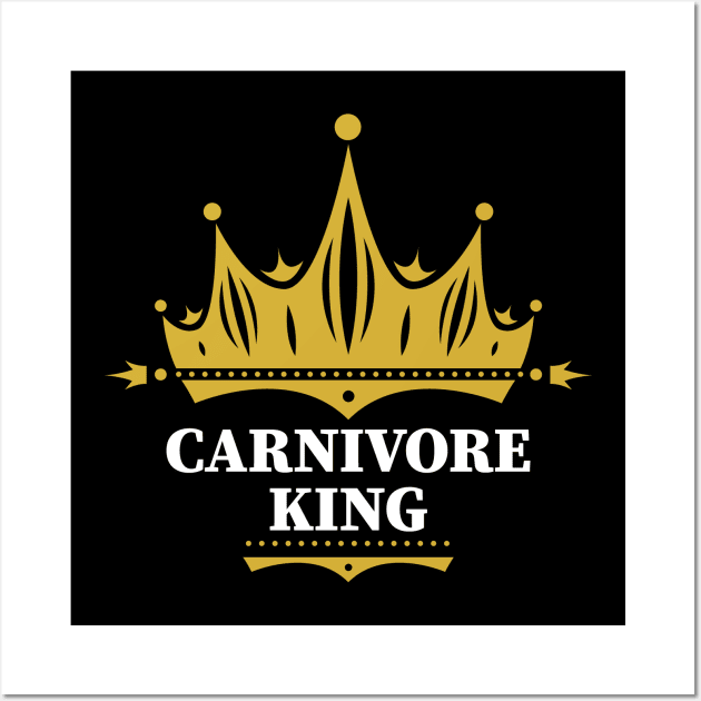 CARNIVORE KING MEAT LOVER BBQ PIT MASTER RANCHER HUNTER GIFT Wall Art by CarnivoreMerch